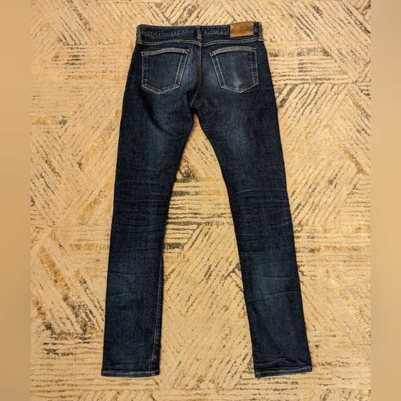 Shockoe Atelier Men’s Slim Straight Button Fly Dark Wash Selvedge Jeans 32x33 - Picture 5 of 11